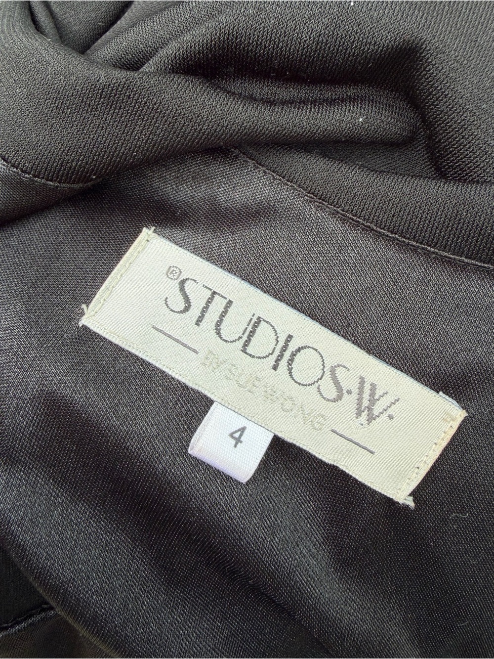 Studio W by SUE WONG Black Embellished Sleeveless open back drop waist Dress 4 - Picture 15 of 16